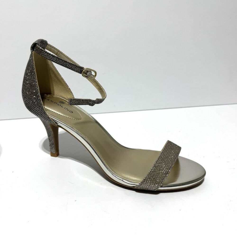 Bandolino Womens Madia Silver Sandals Size 8.5 M